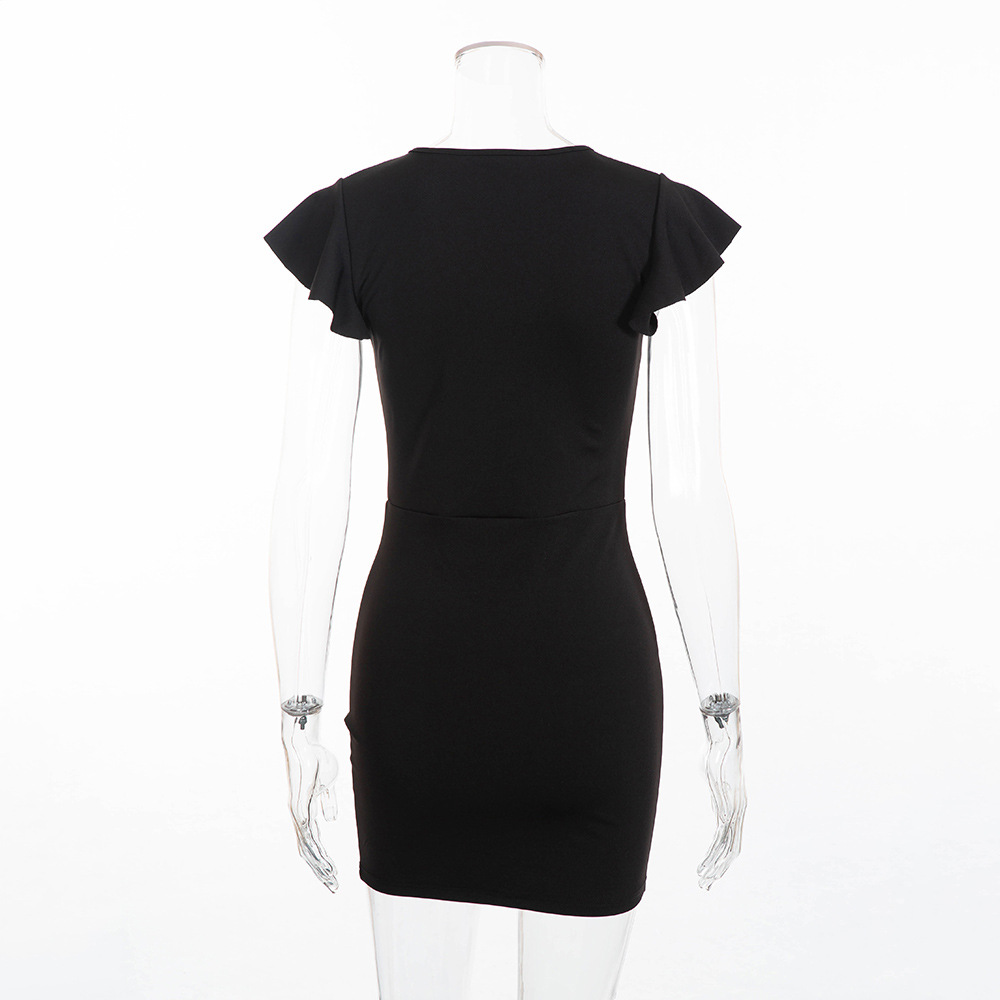 Solid Color Female Sexy Dress