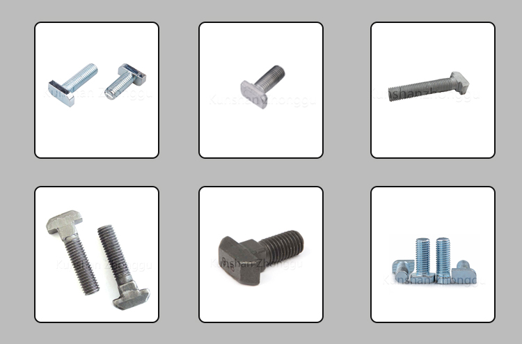 Carbon steel T-head bolts