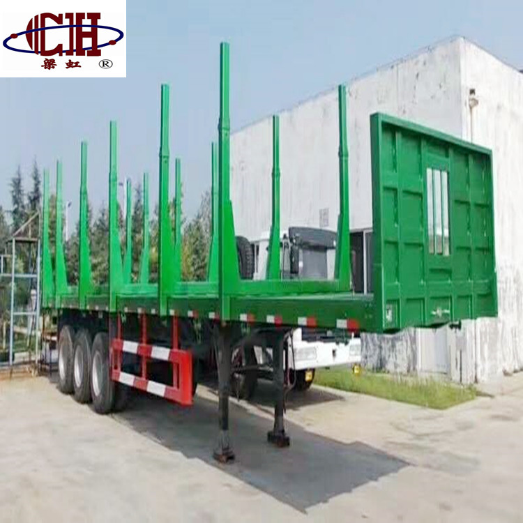 Log Axles 3 Axles Log Wood Semi-trailer, High Quality 3 Axles Log Wood Semi ...