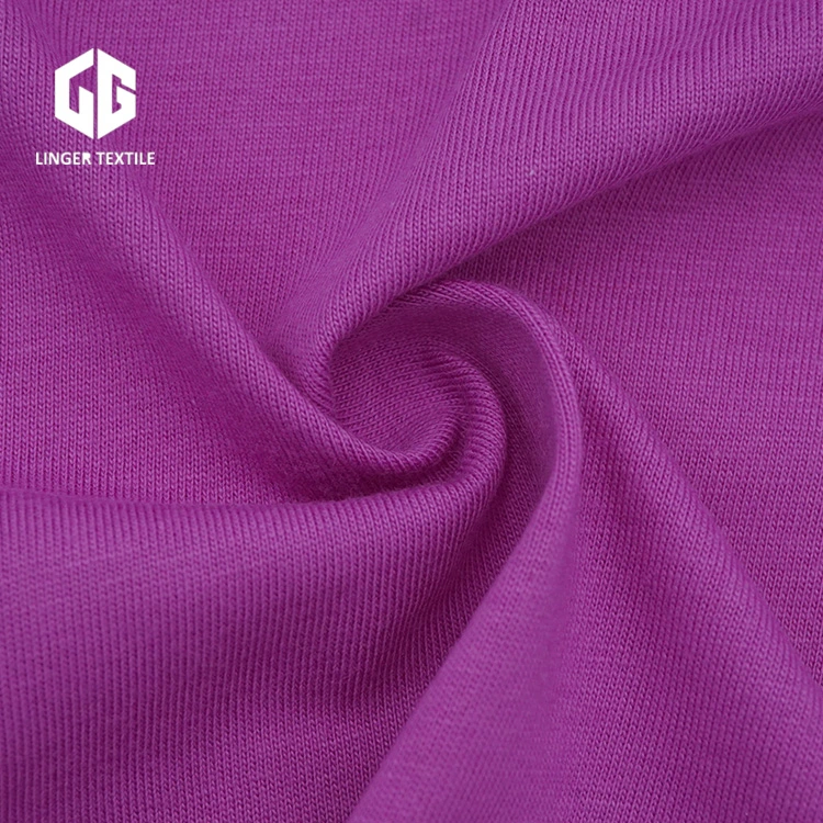 100% bawełna zgrzebna Single Jersey bawełniana tkanina na tekstylia