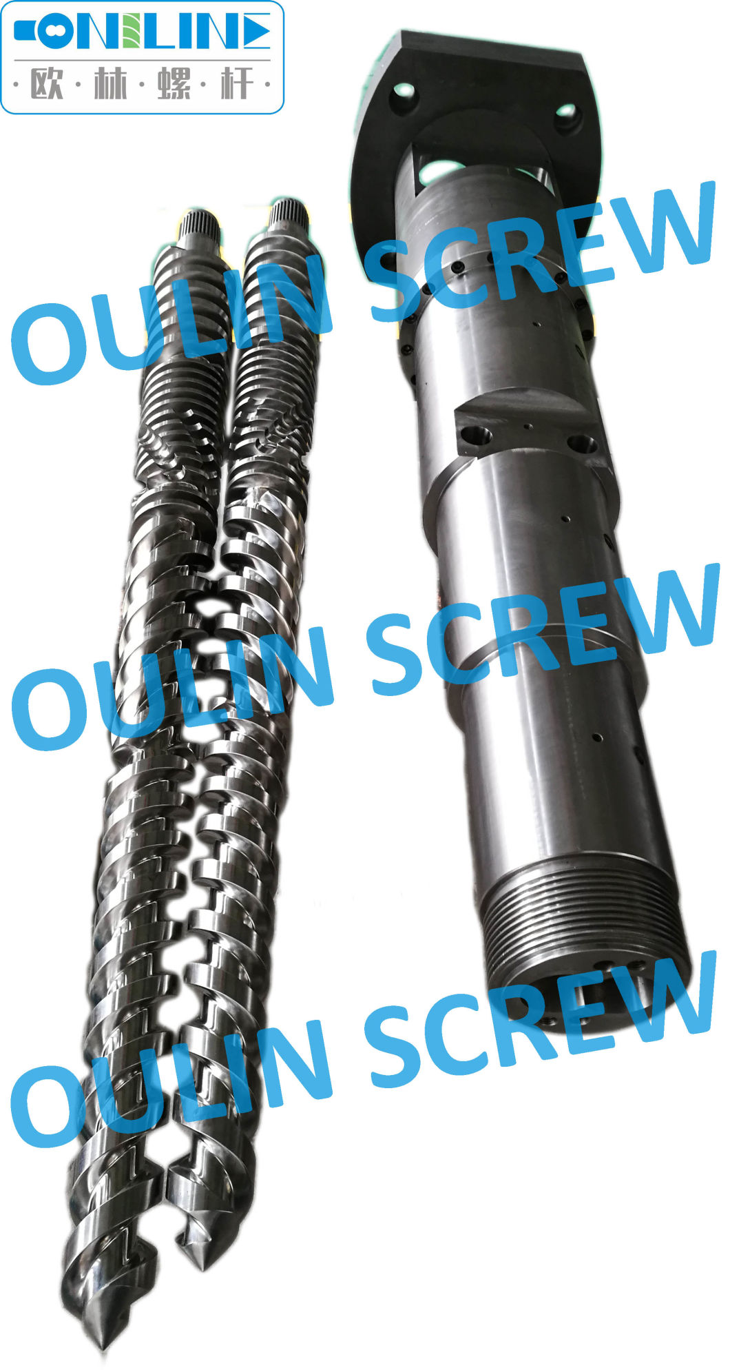 Cincinnati Konos Double Conical Screw and Barrel for PE-WPC Extrusion