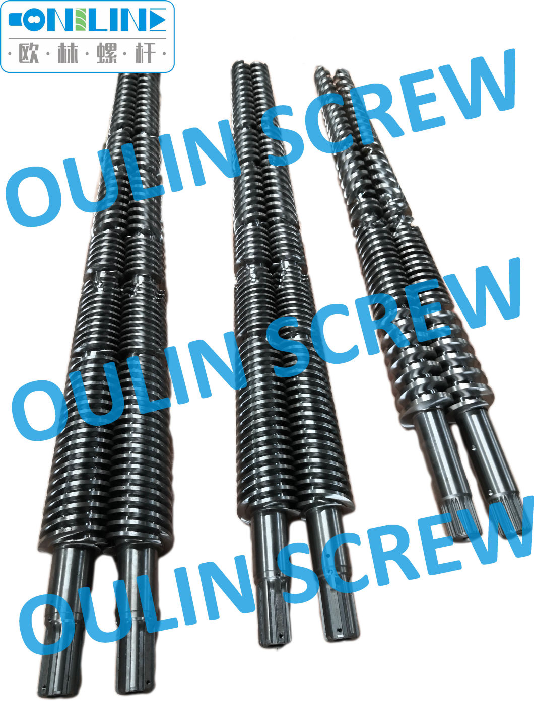 Supply Cincinnati 80/143, 58/146 Twin Conical Screw and Barrel for Sheet, Pipe, Profile