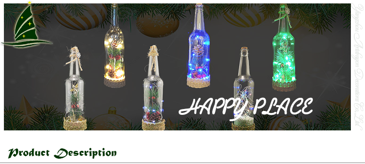 Decorative Bottle With Led Lights