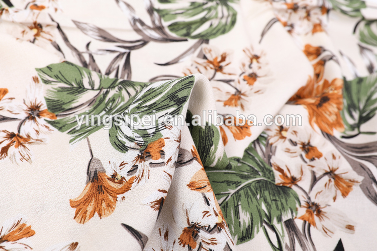 100% VISCOSE MOSS CREPE PRINTED FABRICS