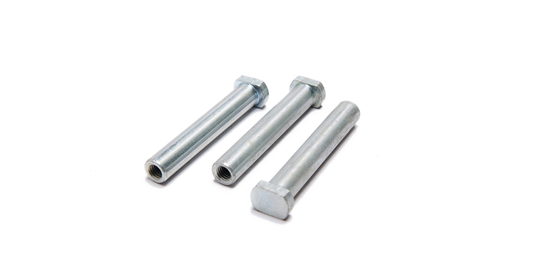 Square flat head semi-tubular rivets