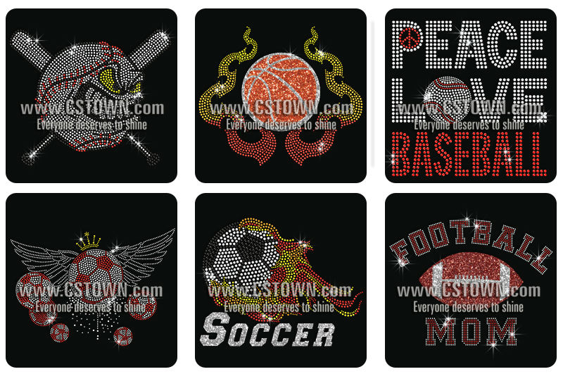 Custom Volleyball Heat Iron on Transfer Designs Rhinestone for T-Shirt -  China Transfer Rhinestone and Custom Rhinestone price