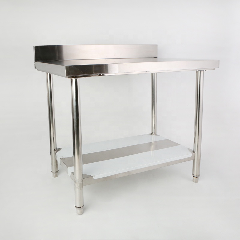 Commercial Kitchen Stainless Adjustable Feet Prep Table