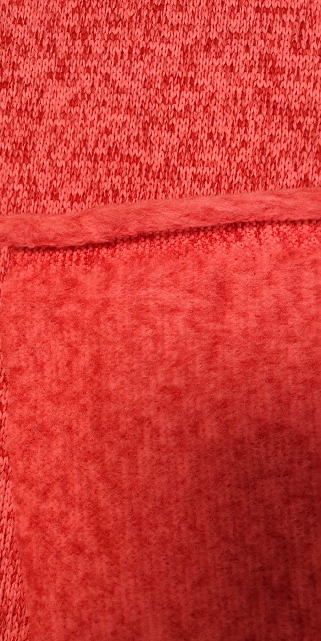 100% Polyester Hacci Fleece Fabric med färgad
