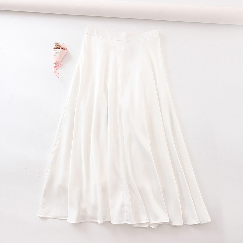 White Chiffon Skirt