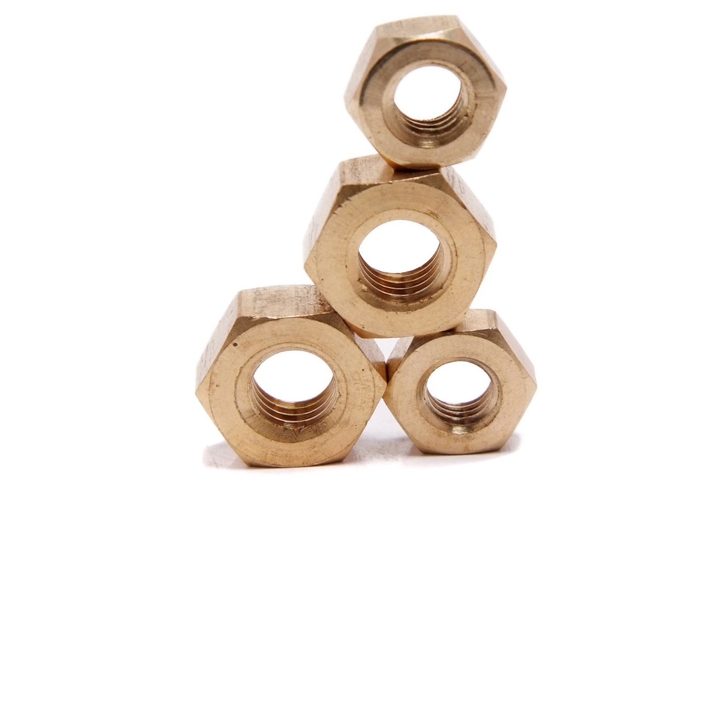 M2- M64 brass hex nuts