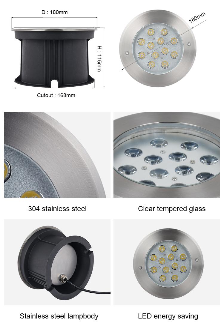 Stainless Steel Recessed Inground Uplight