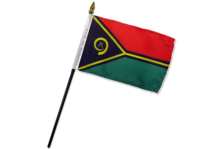 Vanuatu Promotion Table Flag
