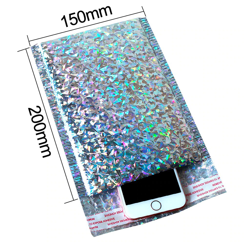 Colored Hologram Padded Bubble Envelope