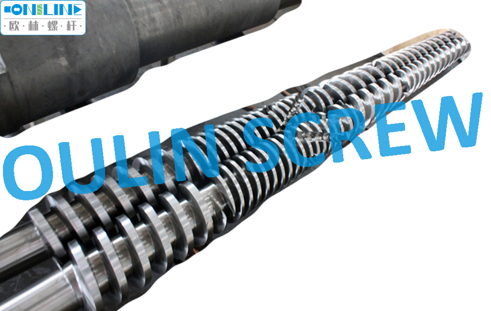 Cincinnati Cmt68 Twin Conical Screw and Barrel for PVC Extrusion