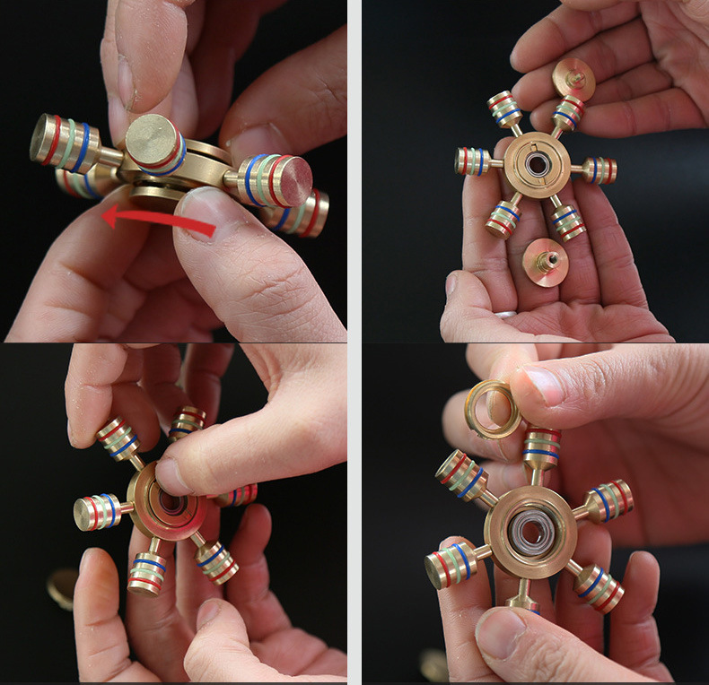 Metal Spinner Copper Spinner Hand Spinner Six Metal Spinner