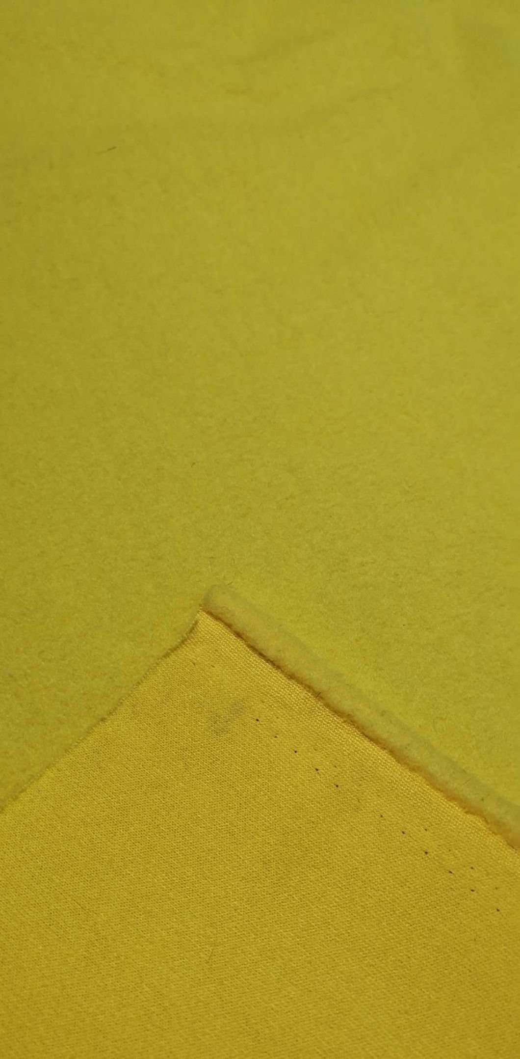 100% Polyester Spun Fleece Single Side Brush Fabric