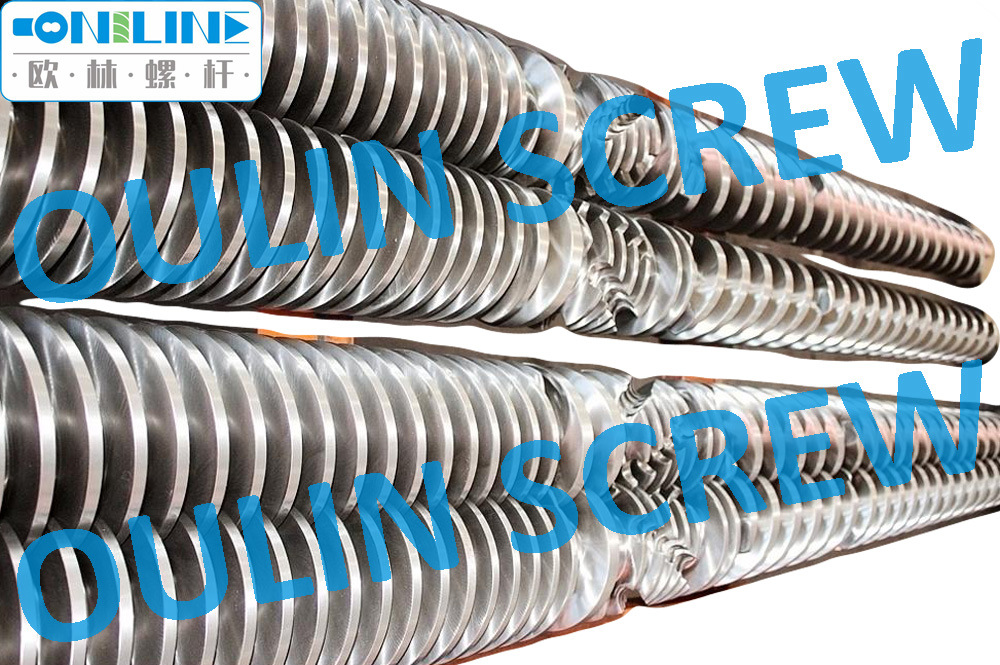 Bimetal Jwell Sjsz80/156, Liansu Sz80 Conical Twin Screw Barrel for High Calcium PVC Sheet