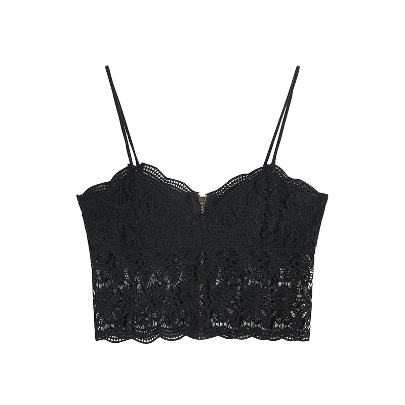 Sexy Trendy Solid Zippered Vest 