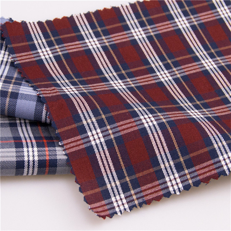 yarn dyed 100%cotton madras plaid fabric