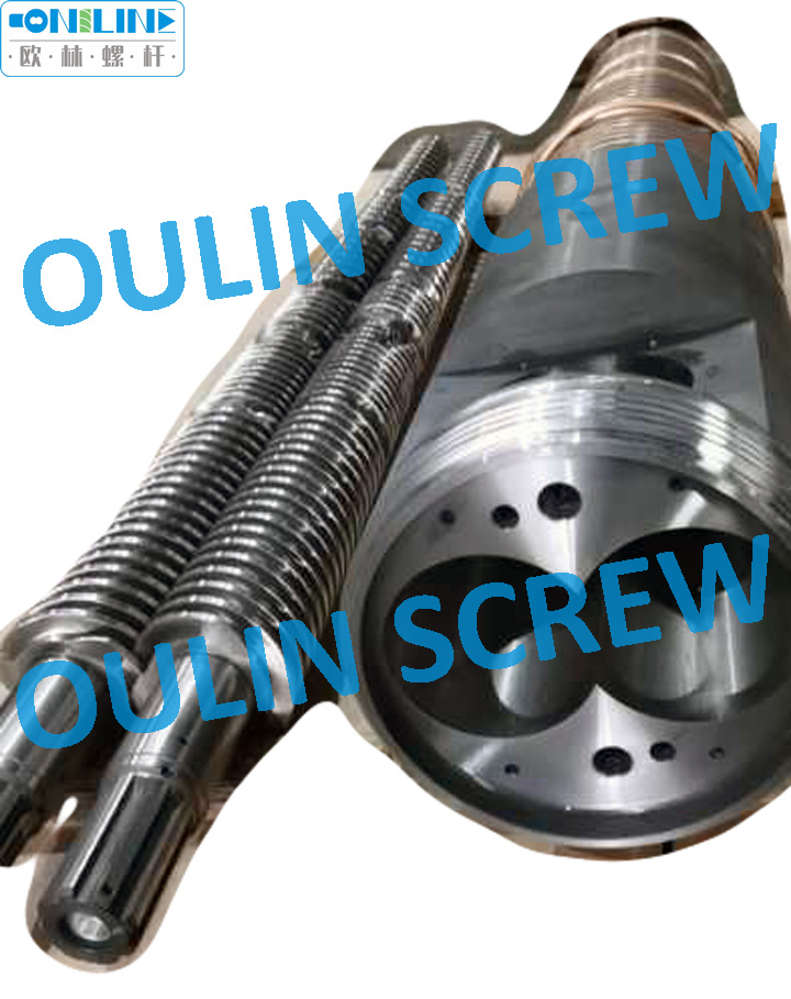 Cincinnati Cm80/143 Twin Conical Screw Barrel for PVC Extrusion