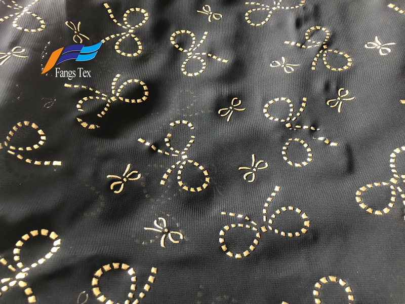 Islamic Muslim Polyester Dot Voile Chiffon Drop Fabric 4