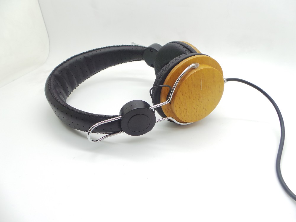 new design customized logo wooden headphone