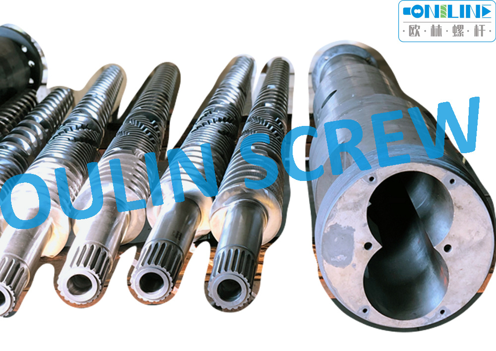 Cincinnati Cmt58 Twin Conical Screw and Barrel for PVC Machine