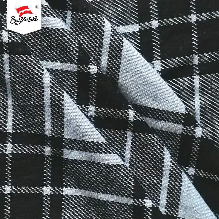 Yarn Dyed TR Jacquard fabric