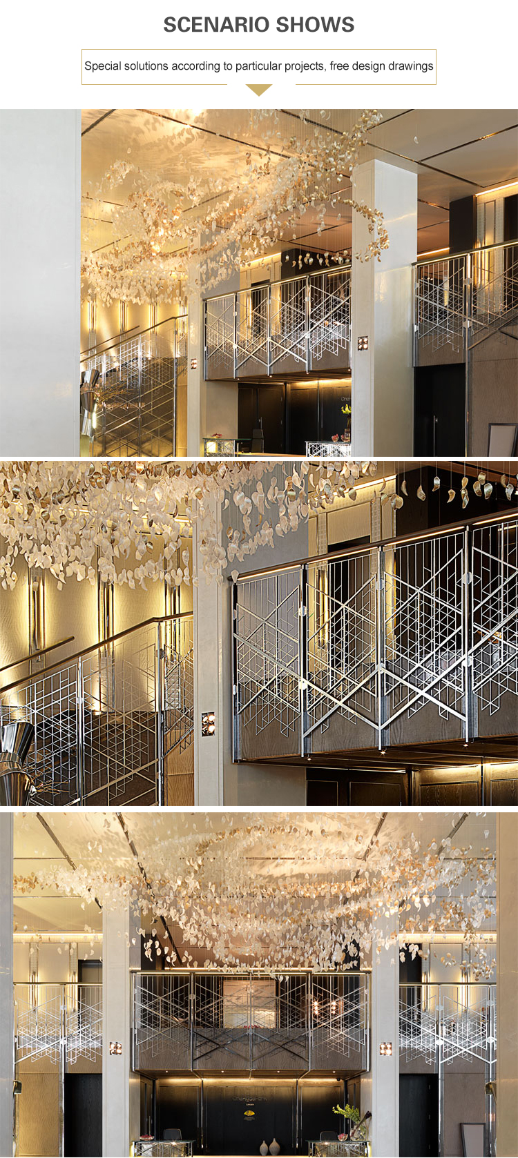 banquet lobby chandelier pendant light