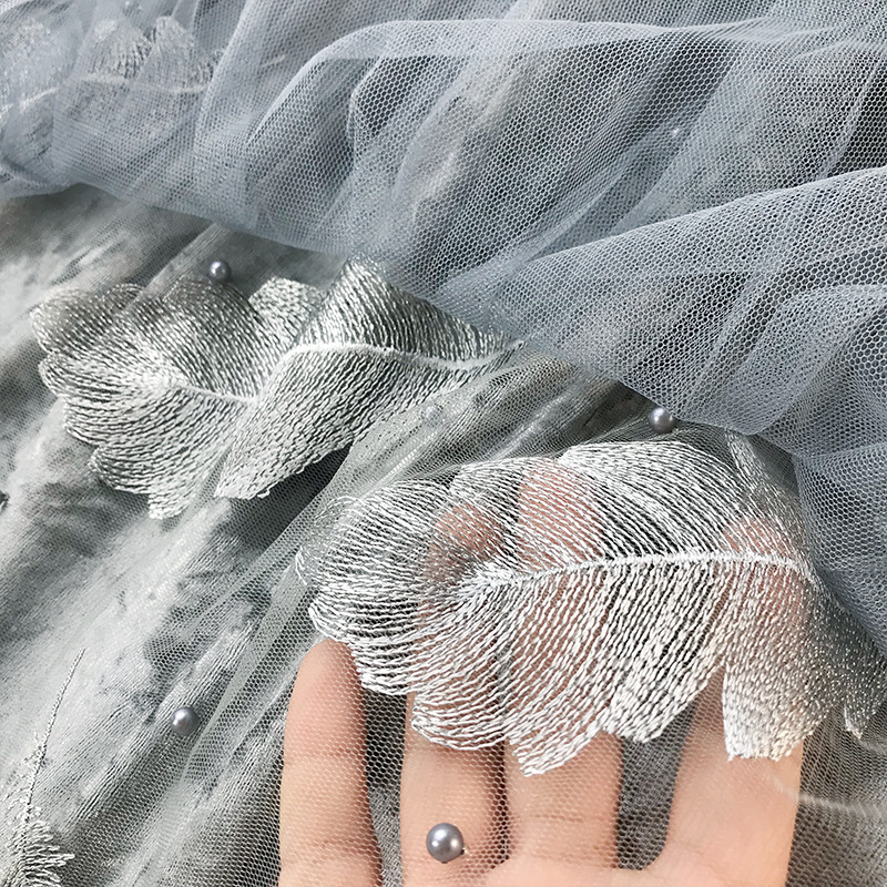 Skirts with Feathers Embroidery