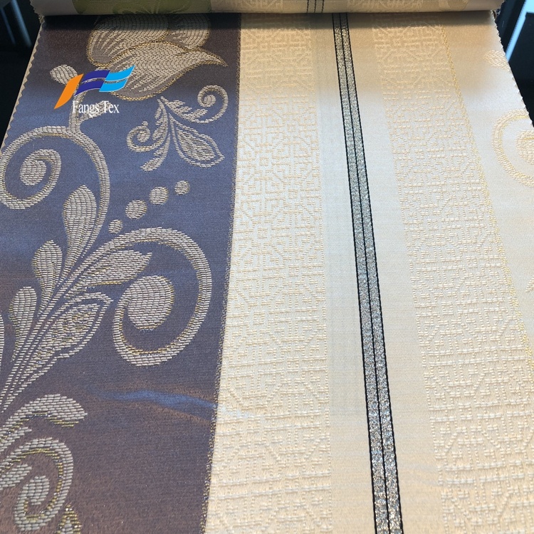 Wholesaler Jacquard Bblackout Upholstery Curtain Fabric 4