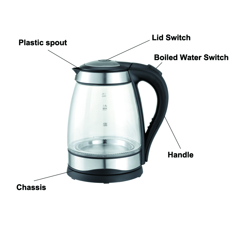 BPA Free Stainless Steel1.8 Liters Kettle