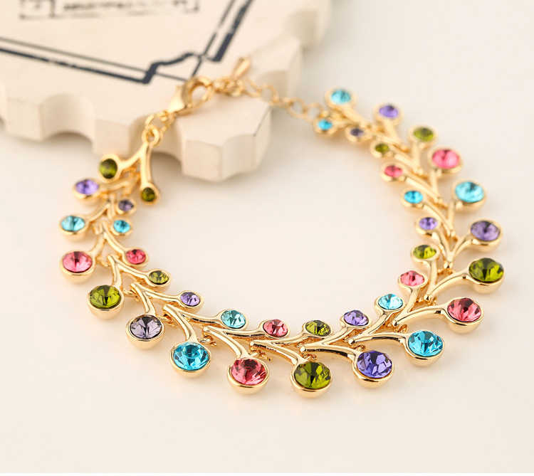 Fashion Jewelry Accessories Colorful Zircon Wedding Rhinestone