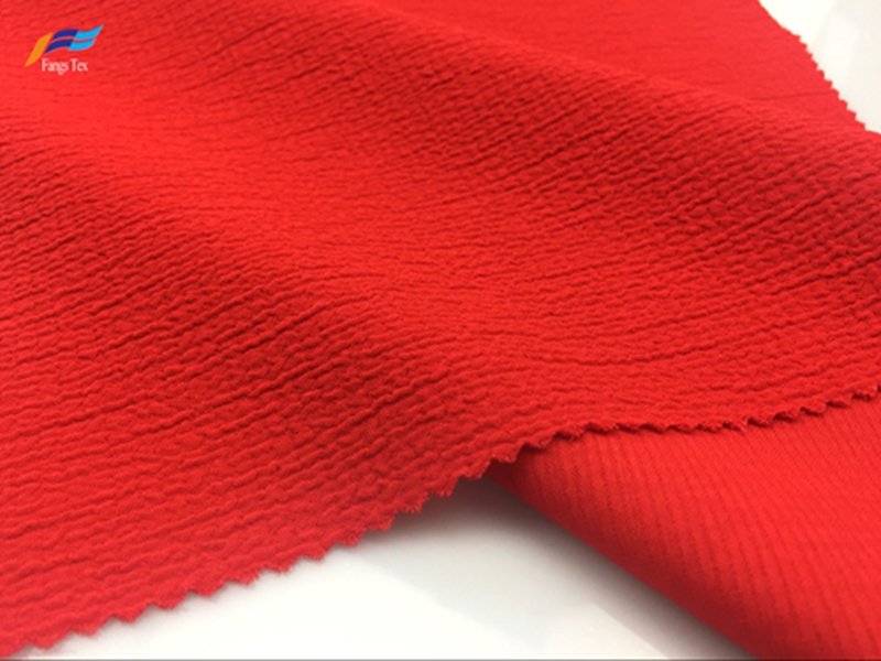 100% Polyester Dyed Bubble Crepe SSY Lady Fabric