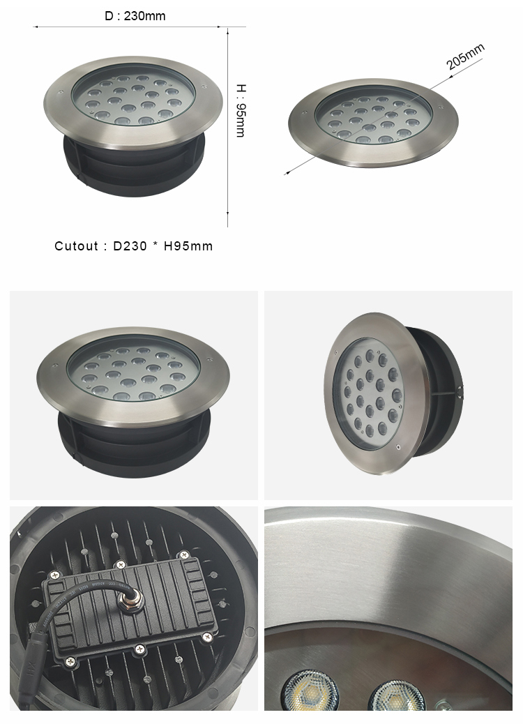 LED embedded underground light for green belt