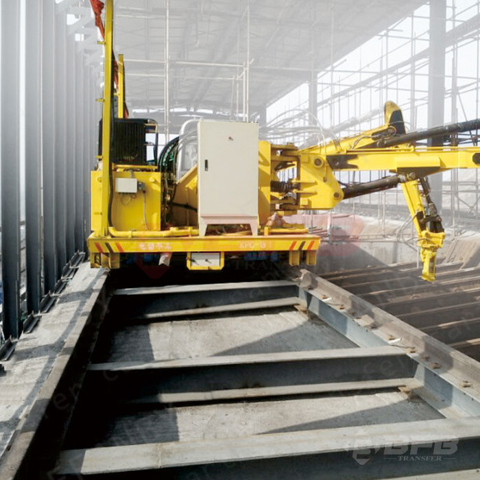 Busbar Powered Transfer Trolley on Rail for Heavy Load Transferring