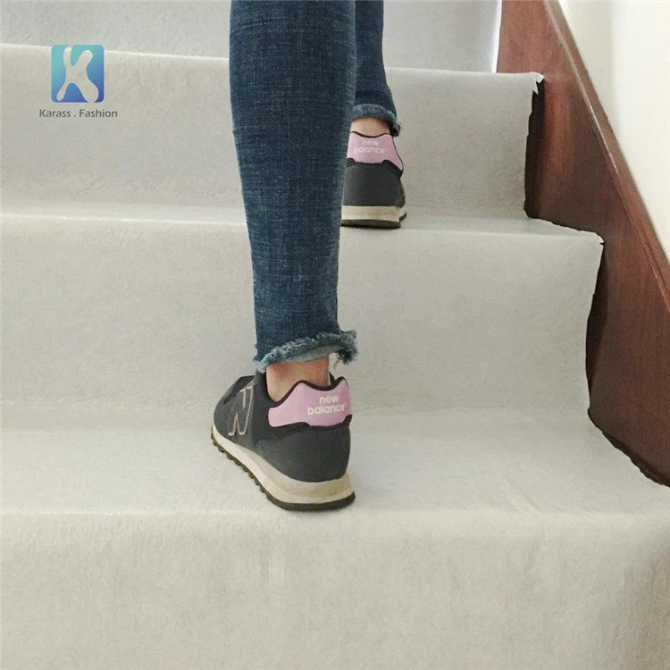 Protective Floor Mat Felt Stair Step Cover Sticky Fleece