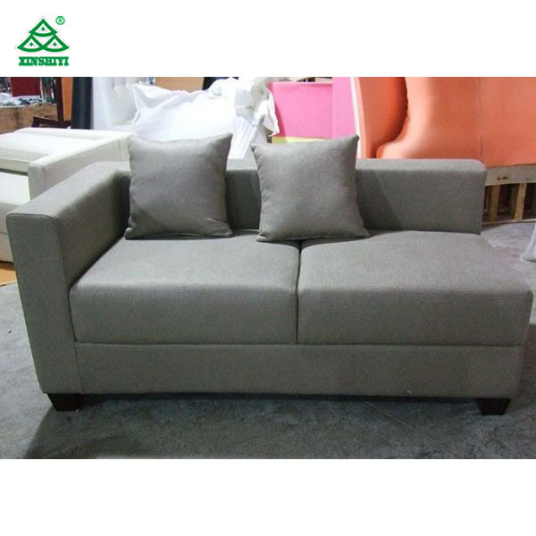 Modern Linen Fabric Wooden Lounge Chair, Grey Elegant Chair Lounge