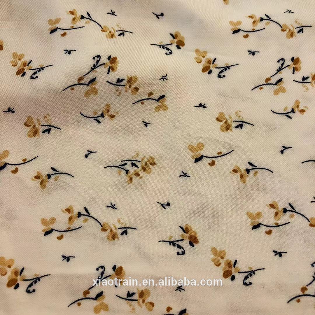 Small Flower Rayon printed Fabric