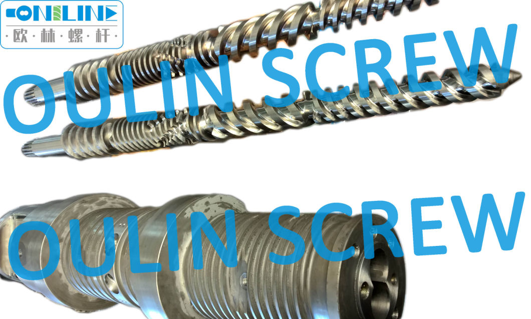 Nitrided Cincinnati CMT45 Twin Conical Screw Barrel for PVC Pellets