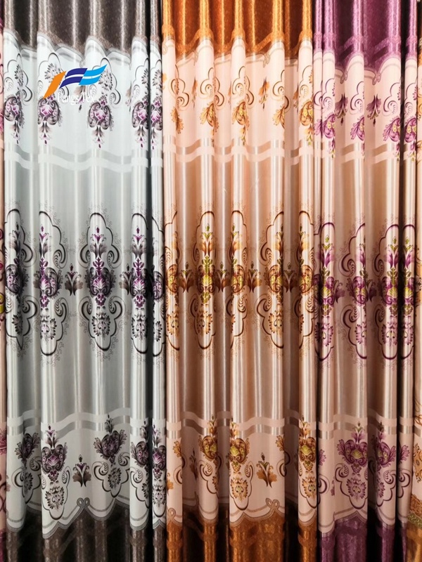 Modern Design Polyester Black-out Curtain Fabric 4
