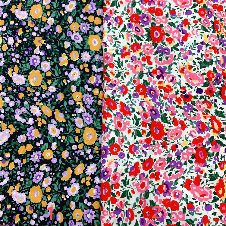 100% cotton plain poplin digital printed fabric