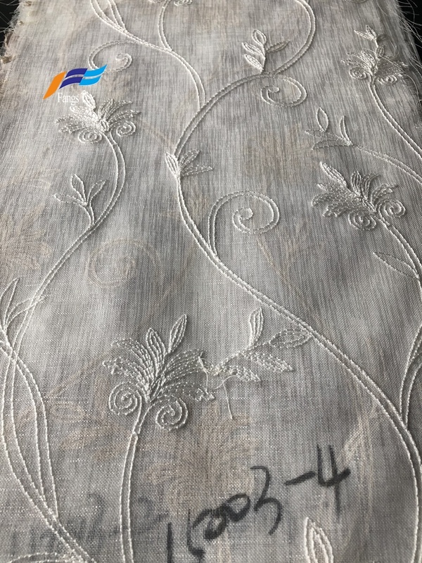 Embroidered Organza Voile Sheer Summer Curtain Fabric 4