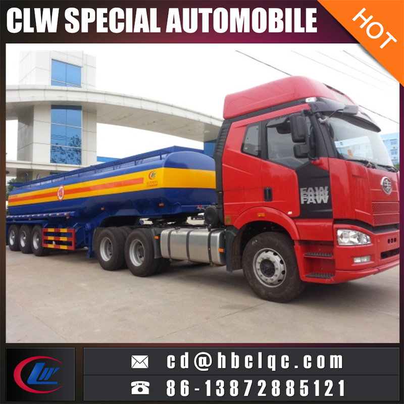 45m3 38mt Tri Axles Oil Tank Semitrailer Fuel Tanker Trailer