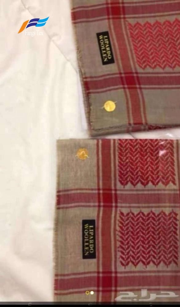 Hot sale Jacquard Wool Square Head Man's Scarf 4