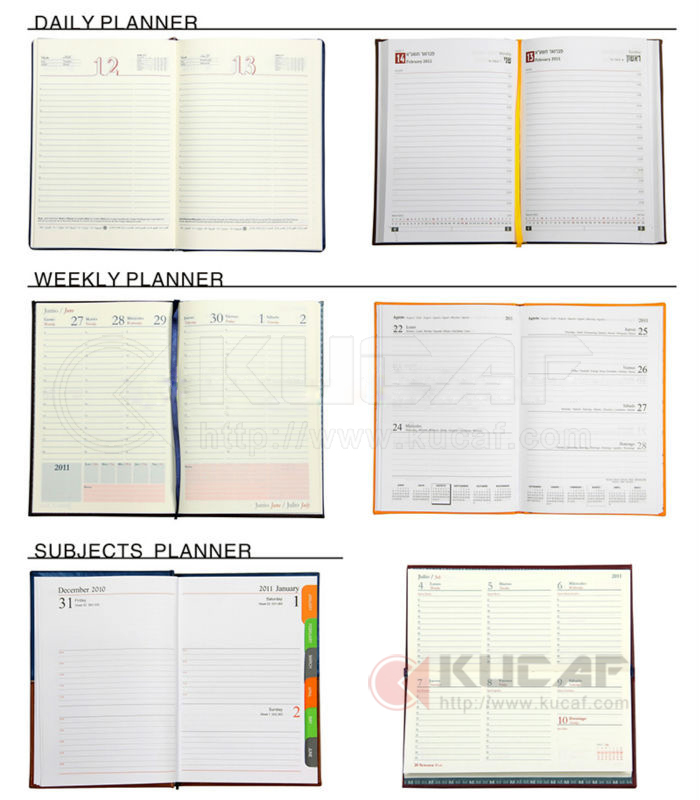 Office Supply Full Color Printing A5 Size PU Note Book