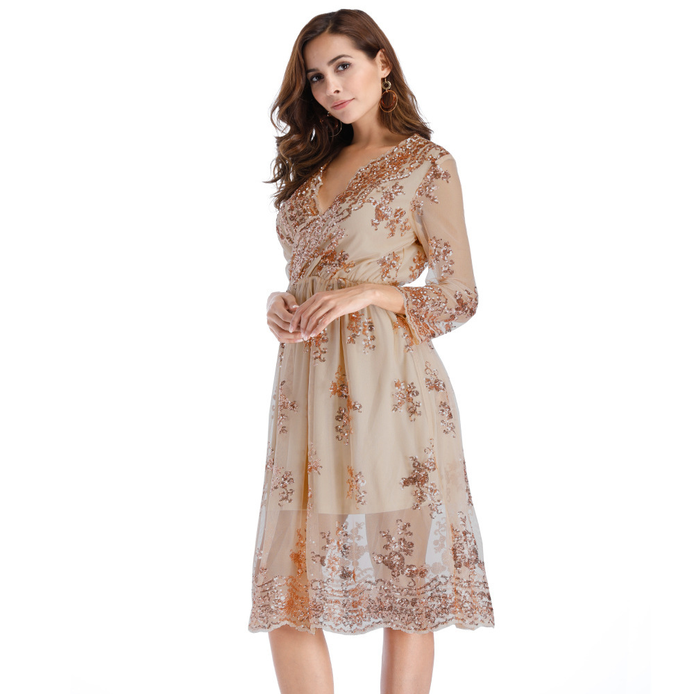 Sequin Lace Dress