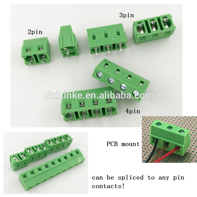 7.62mm pitch screw terminal block connector