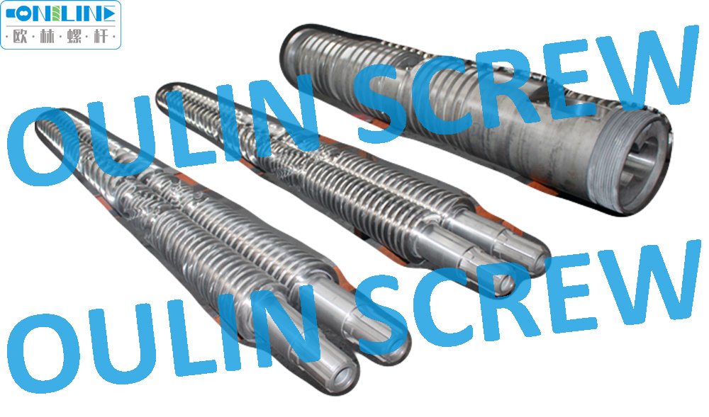 55/113 Double Conical Screw and Barrel for PVC Extrusion