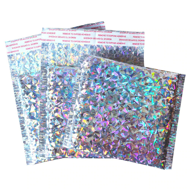 Colored Hologram Padded Bubble Envelope